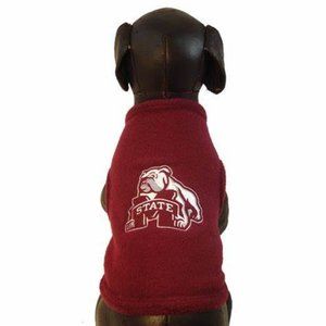 Mississippi State Bulldogs Polar Fleece Dog Hoodie Size XL All Star Dogs
